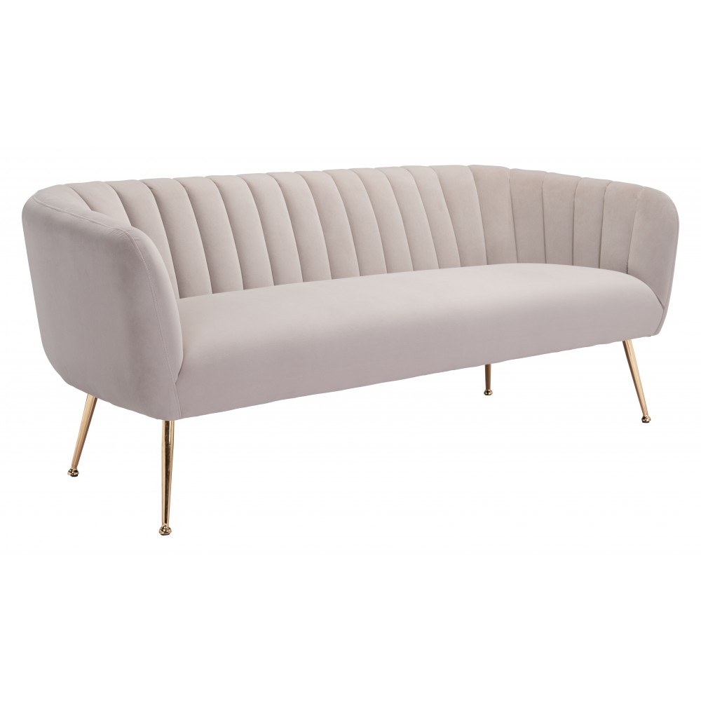 Deco Sofa Beige & Gold