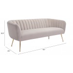 Deco Sofa Beige & Gold