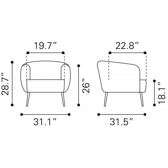 Karan Accent Chair Green