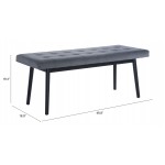 Tanner Bench Gray & Black