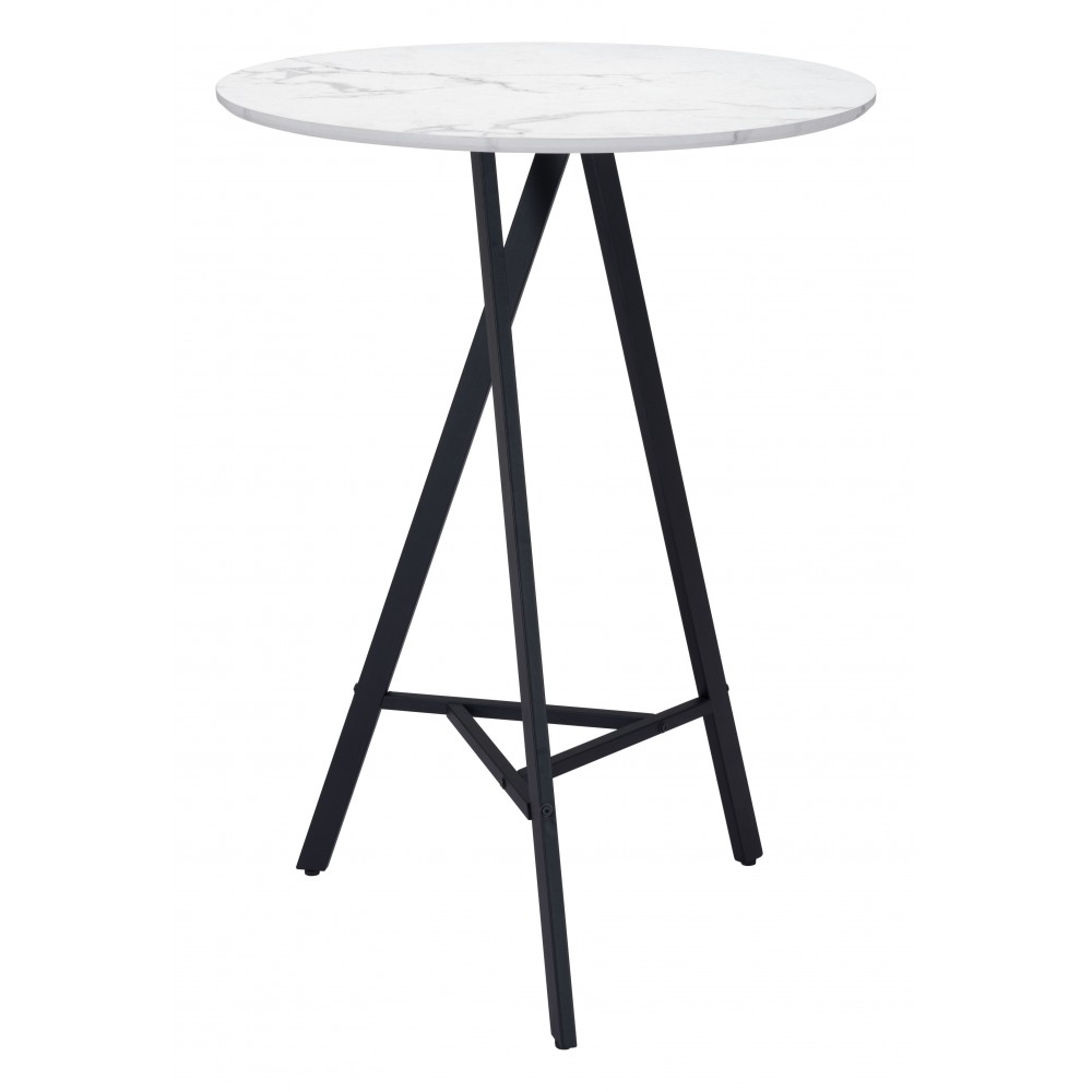 Rouen Bar Table White