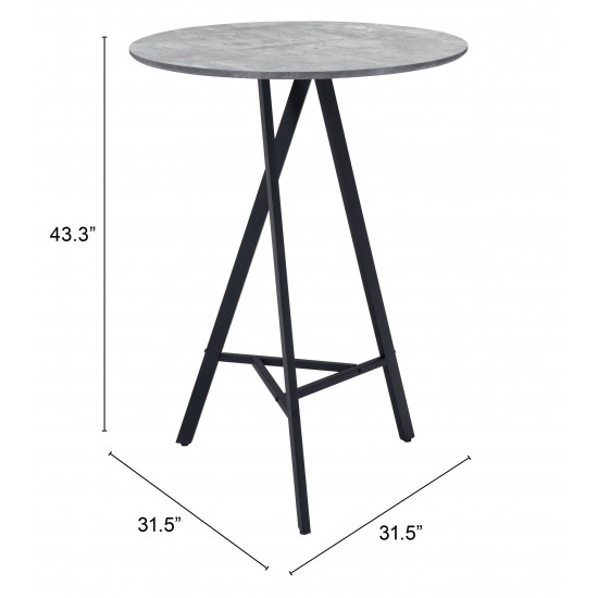 Metz Bar Table Gray