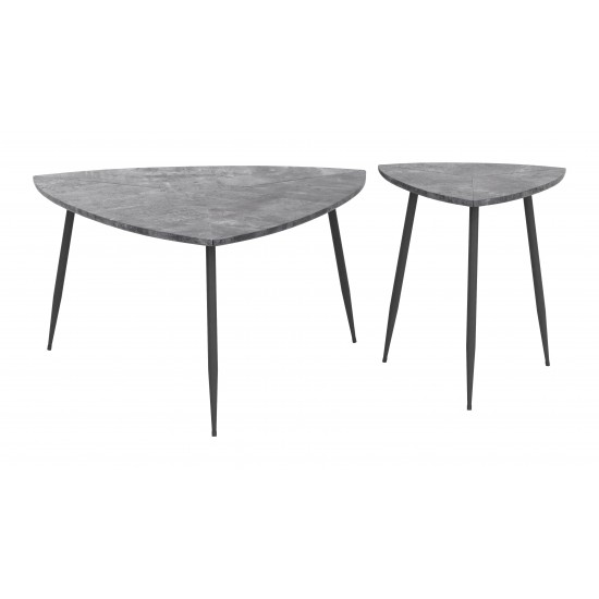 Set of 2 Normandy Accent Tables Gray