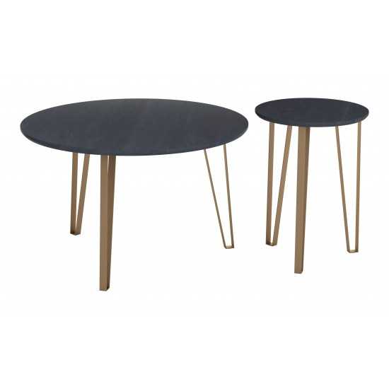 Set of 2 Somme Accent TablesBlack