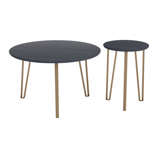 Set of 2 Somme Accent TablesBlack