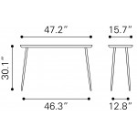 Grenoble Console Table White