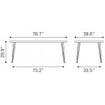 Perpignan Dining Table Brown