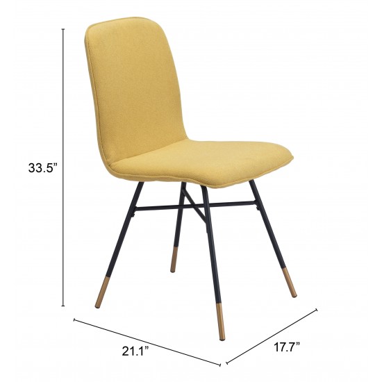 Var Dining Chair (Set of 2) Yellow