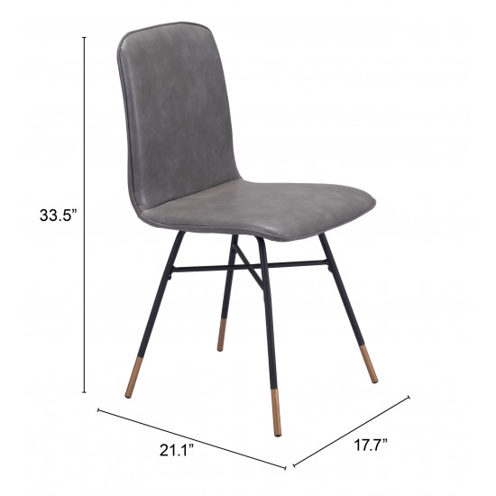 Var Dining Chair (Set of 2) Gray