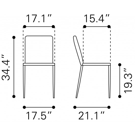 Harve Dining Chair (Set of 2) Black