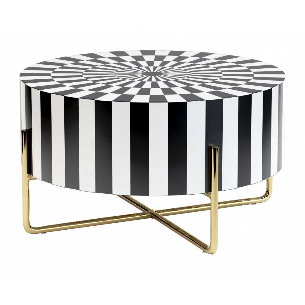 Thistle Coffee Table Black & White