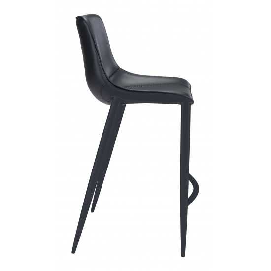 Magnus Bar Chair (Set of 2) Black