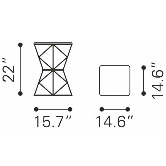 Timothy Side Table Gold
