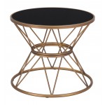 Samuel Side Table Black & Gold