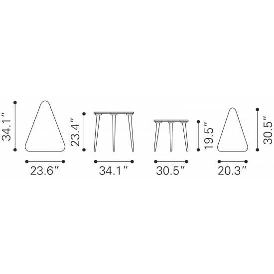 Jonathan Side Tables (Set of 2) Natural
