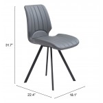 Logan Dining Chair (Set of 2) Gray