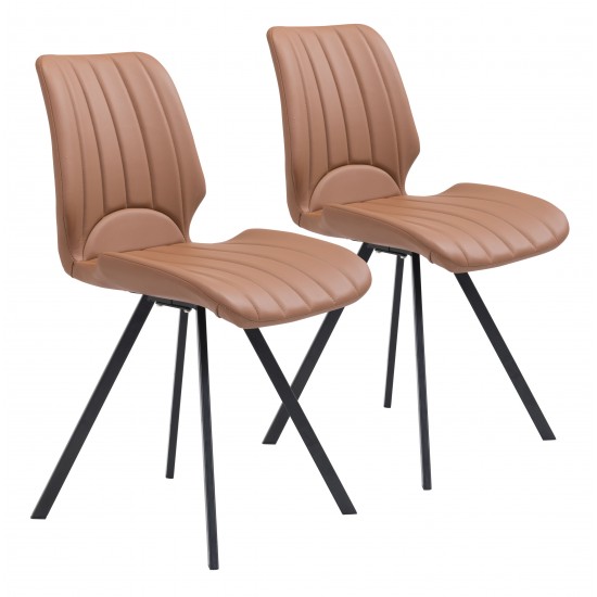 Logan Dining Chair (Set of 2) Brown