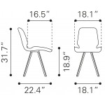 Logan Dining Chair (Set of 2) Brown