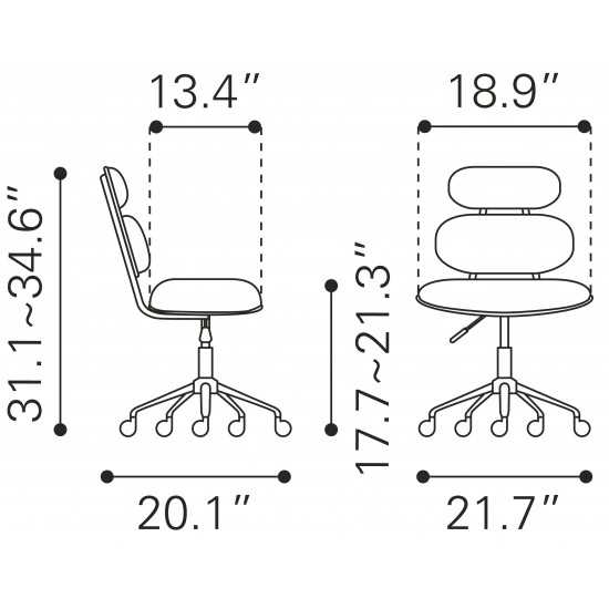 Iris Office Chair White