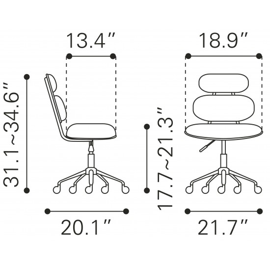 Iris Office Chair Gray