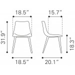 Daniel Dining Chair (Set of 2) Gray