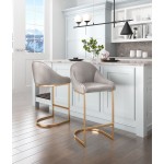 Scott Counter Chair Gray