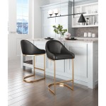 Scott Counter Chair Black