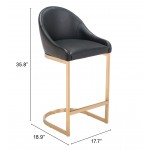 Scott Counter Chair Black