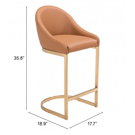 Scott Counter Chair Tan