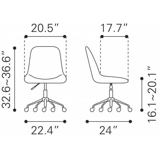 Ceannaire Office Chair Tan