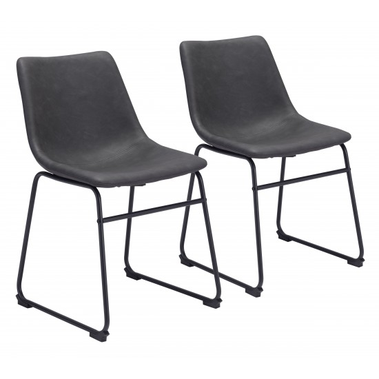 Smart Dining Chair (Set of 2) Charcoal