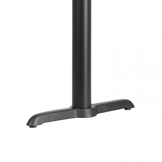 5'' x 22'' Restaurant Table T-Base with 3'' Dia. Table Height Column