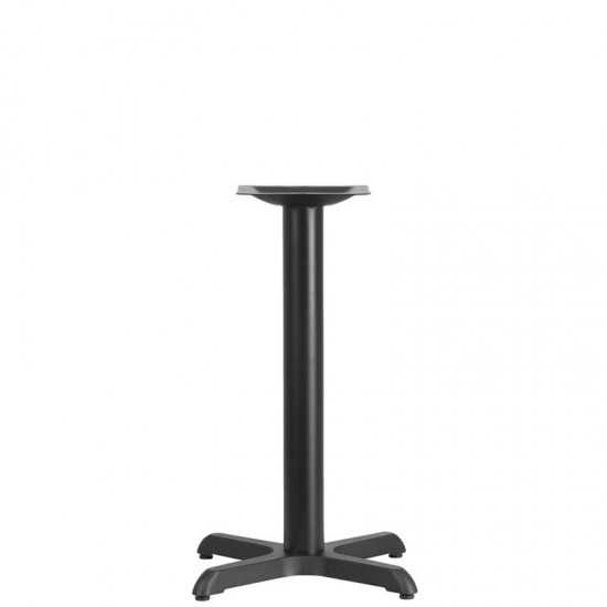 22'' x 22'' Restaurant Table X-Base with 3'' Dia. Table Height Column