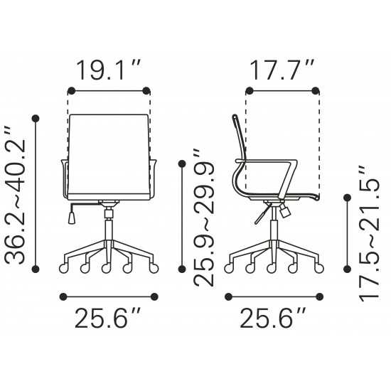 Stacy Office Chair Gray