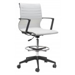 Stacy Drafter Office Chair White