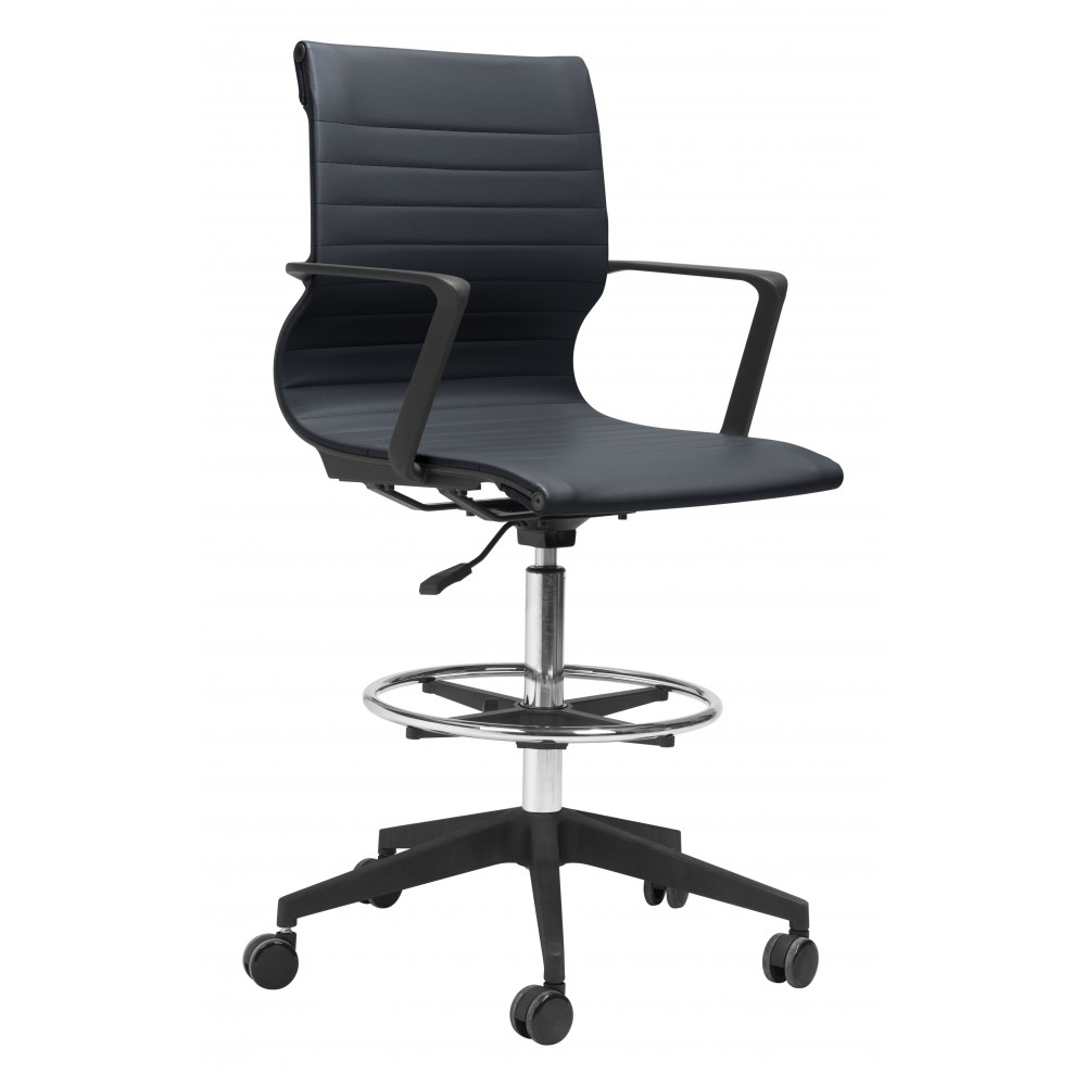 Stacy Drafter Office Chair Black Stacy Drafter Office Chair Black