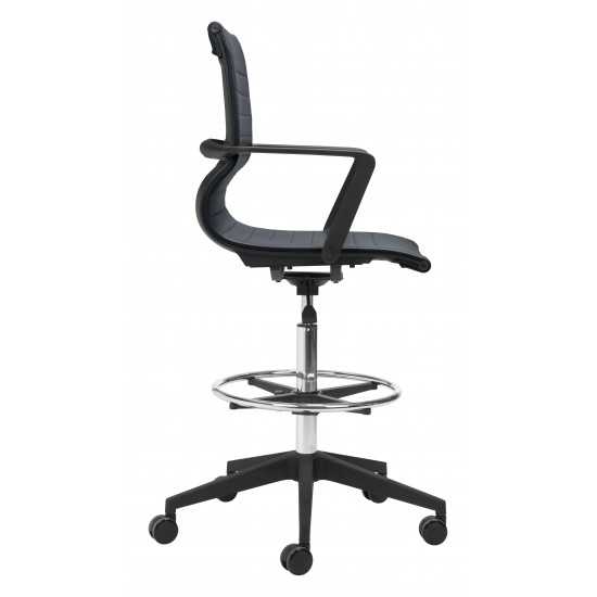 Stacy Drafter Office Chair Black