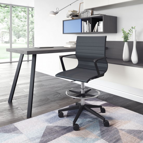 Stacy Drafter Office Chair Black