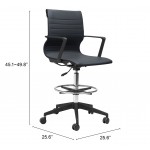 Stacy Drafter Office Chair Black
