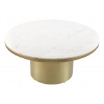 Daschanelle Coffee Table White & Gold