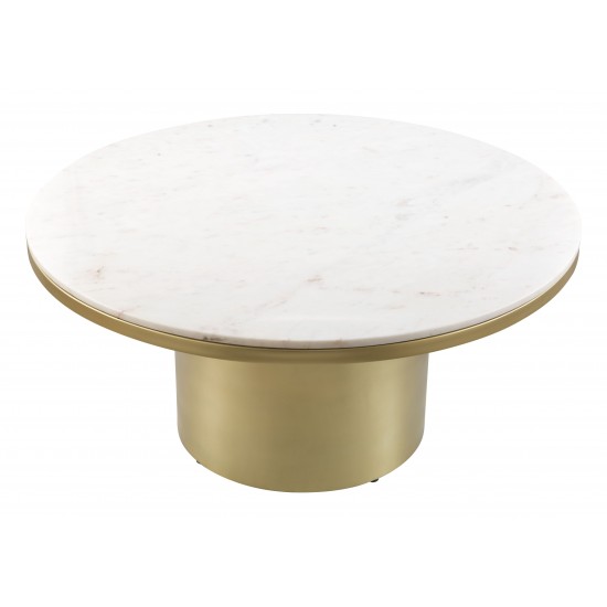 Daschanelle Coffee Table White & Gold