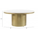 Daschanelle Coffee Table White & Gold