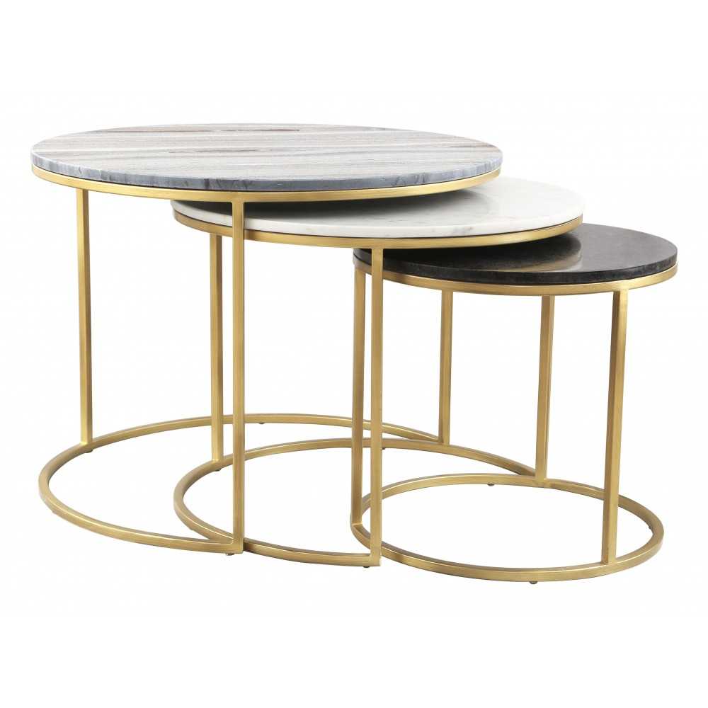 Franco Nesting Coffee Tables Multicolor Franco Nesting Coffee Tables Multicolor