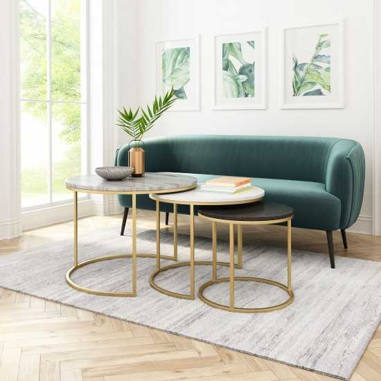 Franco Nesting Coffee Tables Multicolor