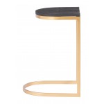 Louis Counter Stool (Set of 2) Black & Gold