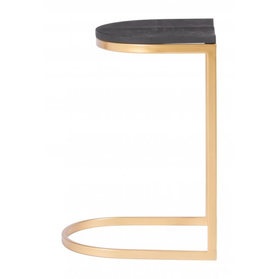 Louis Counter Stool (Set of 2) Black & Gold