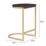 Louis Counter Stool (Set of 2) Black & Gold