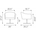 Justin Accent Chair Brown