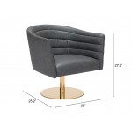 Justin Accent Chair Gray