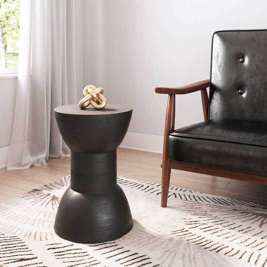 Wisdom Table Stool Matte Black